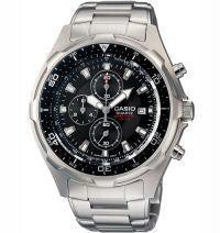 Men's Casio Dive Style Stainless Steel Chronograph Watch