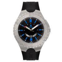 Croton Mens Stainless Steel Black Super C Watch