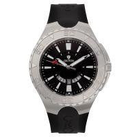 Croton Mens Stainless Steel Black Super C Watch