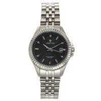 Croton Womens Stainless Steel Silvertone Diamond Marker Watch