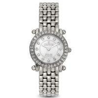 Croton Womens Stainless Steel Silvertone Mother Of Pearl Watch