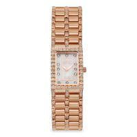 Croton Womens Stainless Steel Rosetone Mother Of Pearl Watch