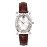 Croton Womens Stainless Steel January Birthstone Mother Of Pearl Watch