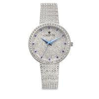 Croton Womens Stainless Steel Blue Blue Metallic Hand Watch