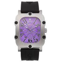 Croton Mens Stainless Steel Silvertone Multifunction Watch