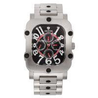 Croton Mens Stainless Steel Silvertone Industrial Watch