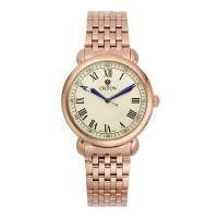 Croton Mens Stainless Steel Rosetone Rosetone Ivory Dialwatch