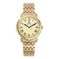 Croton Mens Stainless Steel Goldtone Champagne Dial Watch