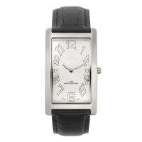 Croton Mens Stainless Steel White Rectangular Watch