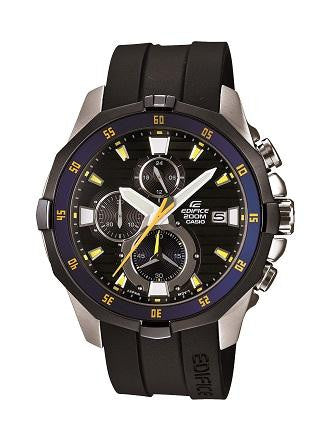 Casio Men's Edifice Black Stainless Steel Watch