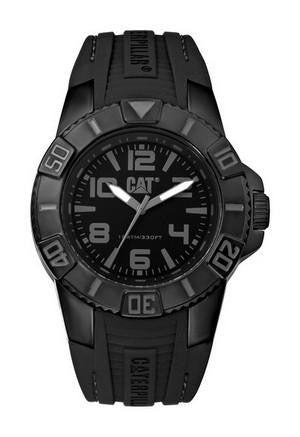 Caterpillar Bondi Black Rubber Strap Watch