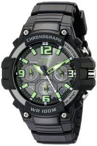 Casio Mens Heavy Duty-design Chronograph Black Watch