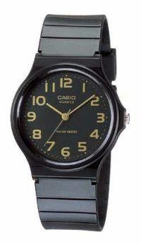 Casio Mens Watch With Black Resin Band