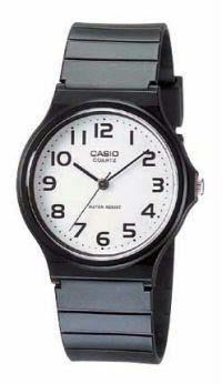 Casio Mens Analog Watch With Black Resin Band