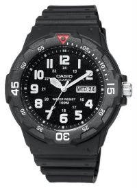 Casio Mens  Black Resin Dive Watch