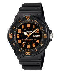 Casio Mens  Black Resin Dive Watch