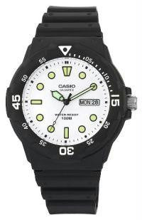 Casio Mens  Black Resin Dive Watch