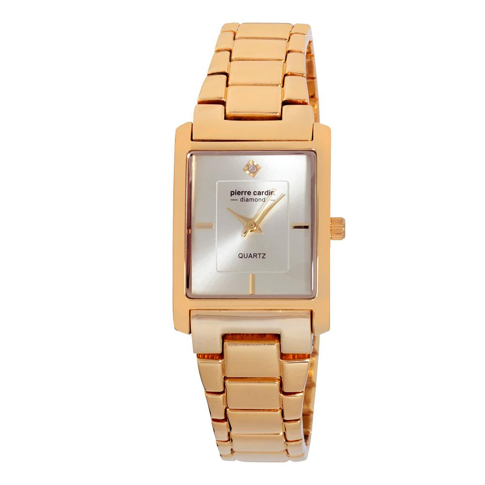 Pierre Cardin Women's  Classic Analog Diamond Accents Watch