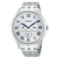 Pulsar Mens Silvertone Silver Dial Watch