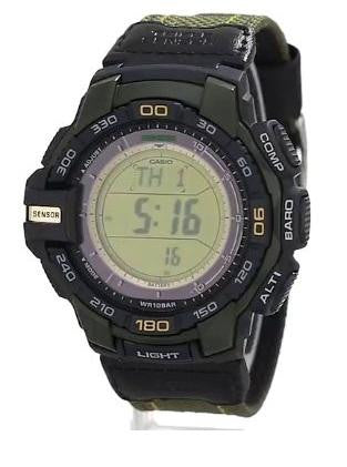 Casio Men's Prosegold-270b-3cr Pro Trek Green Watch