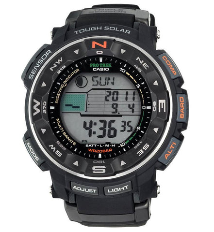 Casio Men's Prw-2500r-1cr Pro Trek Tough Solar Digital Sport Watch