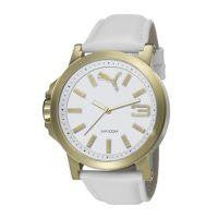 Puma Men's Pu103462016 White Leather Quartz Watch