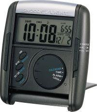 Seiko Black Travel Alarm Clock Get Up And Glow