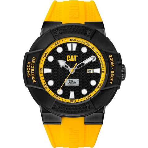 Men's Cat Caterpillar Shockmaster Yellowlow Diver's Watch