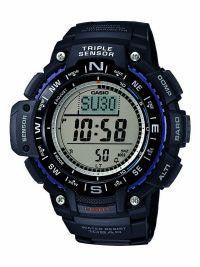 Casio Mens Triple Sensor Digital Display Quartz Black Watch