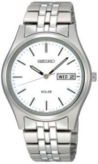 Seiko Mens Solar Stainless Steel Watch