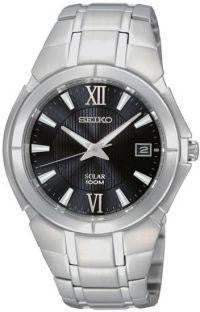 Seiko Mens Silvertone Stainless Steel Watch