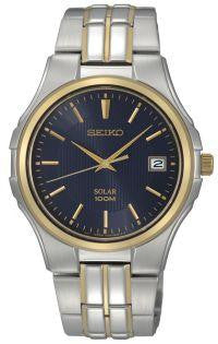 Seiko Mens Solar Two Tone Dress Watch