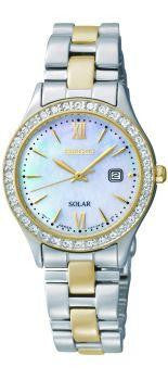 Seiko Womens Two Tone Solar Dress Watch