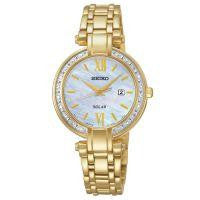 Seiko Womens Goldtone Silver Dial Dress Watch