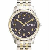 Timex Mens Two Tone Expansion Band Watch