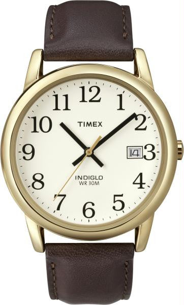 Timex Mens Easy Reader Goldtone Strap Watch