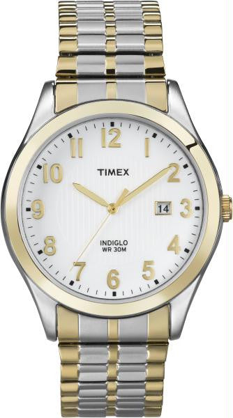 Timex Mens Two Tone Classic Expansion Band Watch