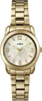 Timex Womens Elevated Classics Gold Tone Dress Watch