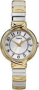 Timex Womens Elevated Classics Two Tone Expansion Watch