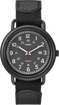 Timex Unisex Casual Black Slip Thru Strap Watch