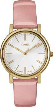 Timex Womens Originals Pink Leather Strap Watch