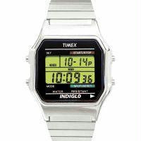 Timex Mens Classic Silvertone Digital Watch