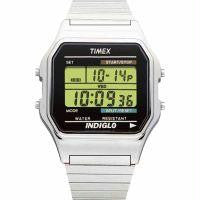 Timex Mens Classic Digital Silvertone Watch