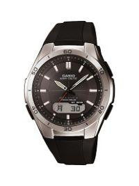 Casio Mens Wave Ceptor Analog-digital Stainless Steel Bracelet Watch