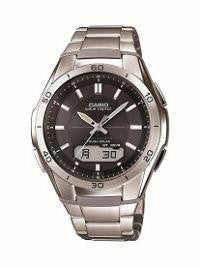 Casio Mens Wave Ceptor Analog-digital Stainless Steel Bracelet Watch